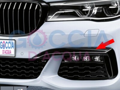 Genuine BMW 7 Series M Sport Front Lower Left Grill Trim Chrome 