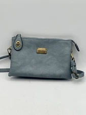 Liz Soto Handbags Crossbody Or  Wristlet  Wallet Purse Baby Blue Floral Interior