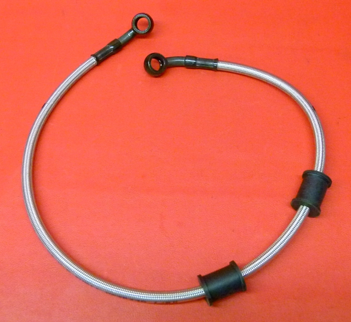 Durite arrière quad 650mm acier tressé anti-dilatation haute pression