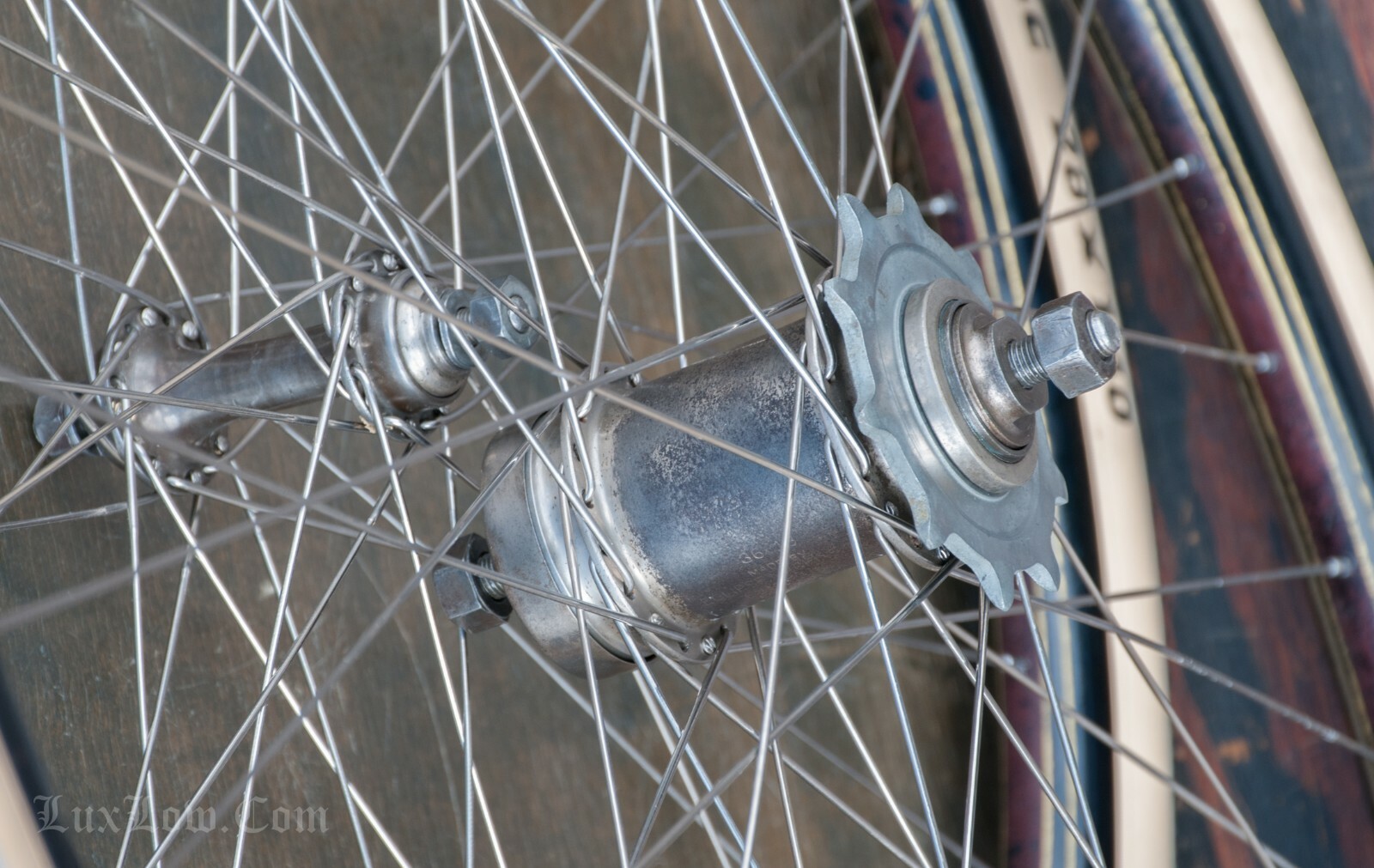 28" TOC Bicycle WHEELS Vintage Morrow Hub Tires Prewar Schwinn Wood Rim
