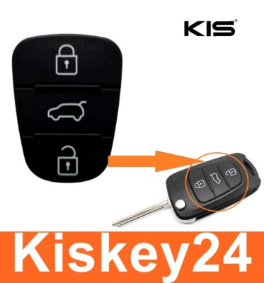 SJLERST 5 Pezzi Di Ricambio Guscio Chiave In Gomma A 3 Pulsanti Per Hyundai Fit For Kia Senza Lettera 77976801