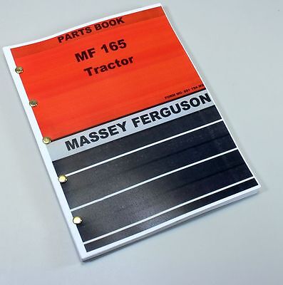 Massey Ferguson Mf 165 Tractor Parts Catalog Manual Book Exploded View Assembly Ebay