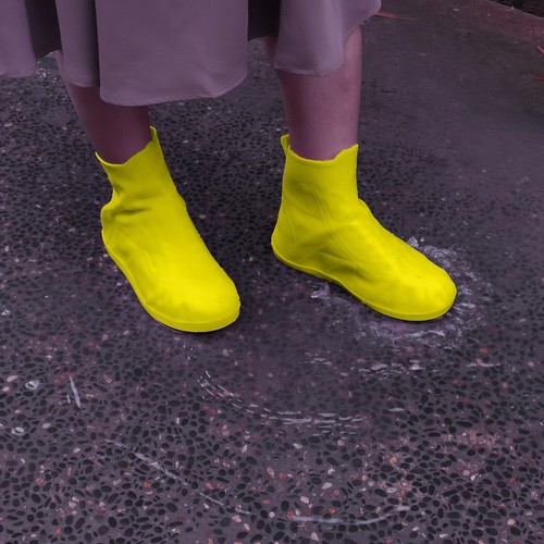 Waterproof Rain Shoe Cover Overshoes Anti-Slip Men Women Rubber Shoes Protector - Picture 15 of 35