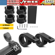 2x 1.25" Mounting Bracket Clamps Fog Off Road Tube BullBar LED Light Bar ATV 4WD