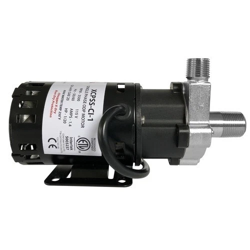 X-Dry Series Chugger Pump (Center Inlet) Stainless Steel 1/2 in threads Brewing - Picture 3 of 9