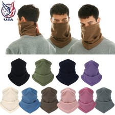 Winter Fleece Neck Warmer Neck Gaiter Cover Ski Face Mask Windproof Scarf