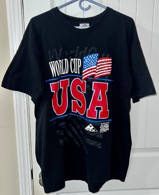 VTG World Cup USA 1994 Soccer T-Shirt Size XL Apex One SS Single