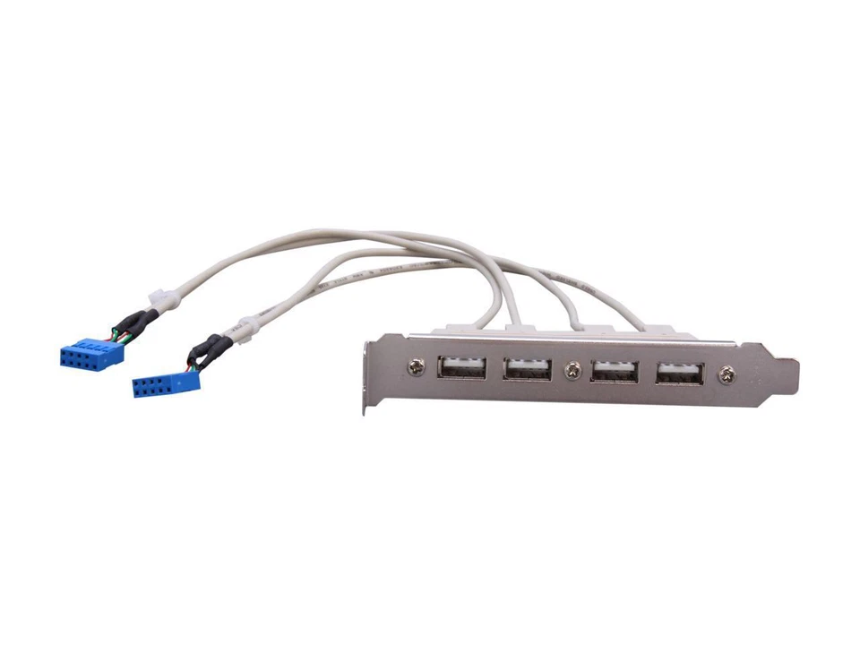 StarTech.com USBPLATE4 4 Port USB A Female Slot Plate Adapter - USB panel - 4 pi - Image 2 of 3