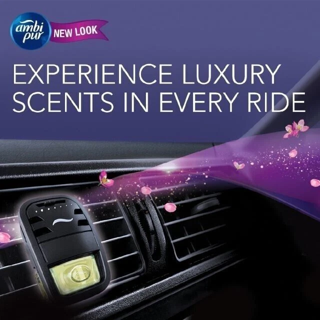 1x Deodorante per auto Ambi Pur Luxe (7,5 ml x 2 flaconi di profumo) - SPEDIZ... - Immagine 2 di 4