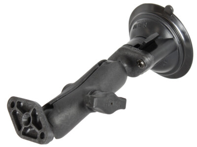 RAM Mount Diamond Plate Medium Arm Plastic 1'' B-Ball Suction Mount RAP-B-166U