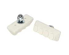 AltaLine 4 Point 45mm Bike Bicycle Brake Shoes White.