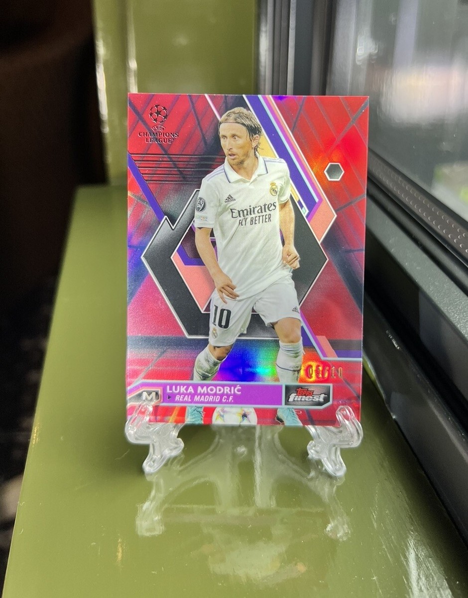 Luka Modric #/10 2023 Topps Finest UEFA Soccer Red Refractor | eBay