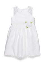 MARMELLATA Toddler Girl 2T, 4T Flocked Dot Flower Girl Dress NWT 60