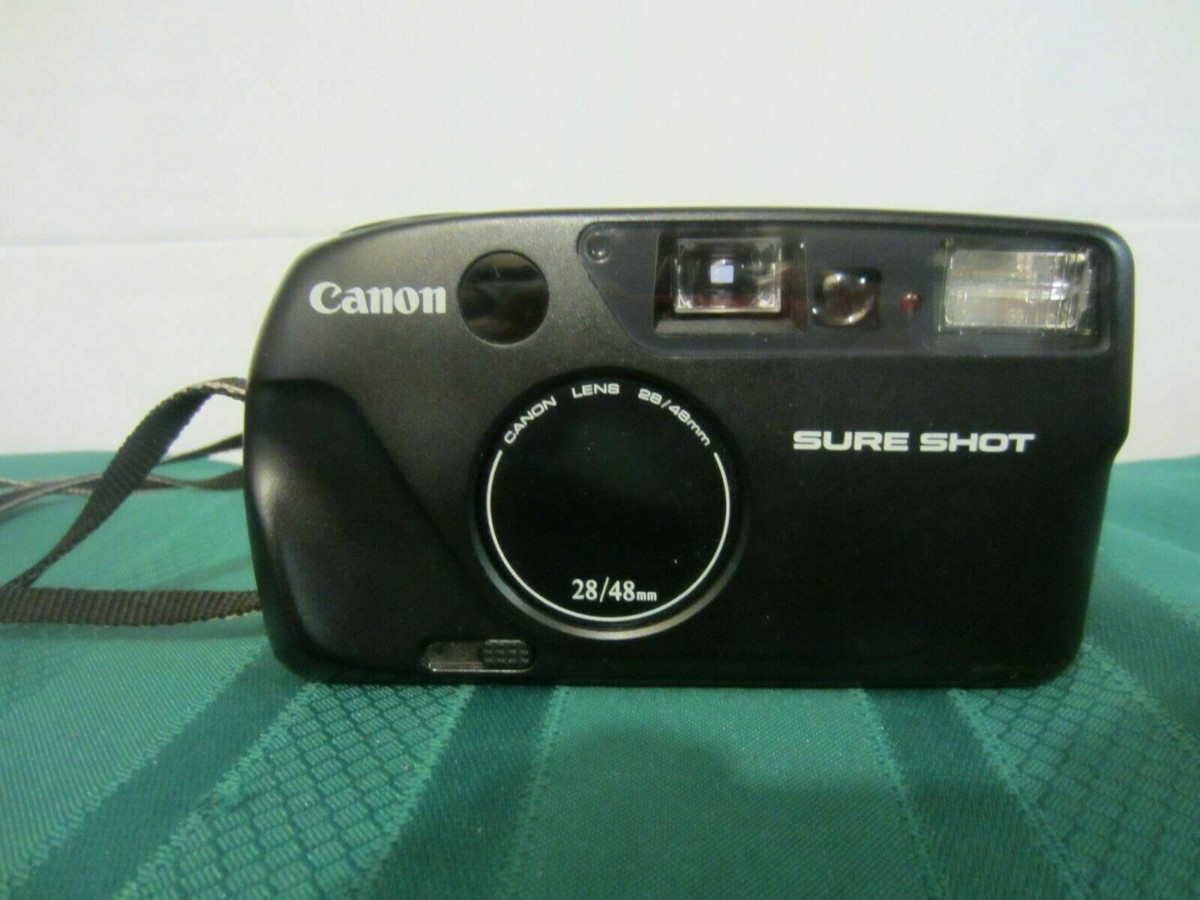Canon Sure Shot 35MM Point and Shoot Film Camera 28-48mm Canon Lens  Working
