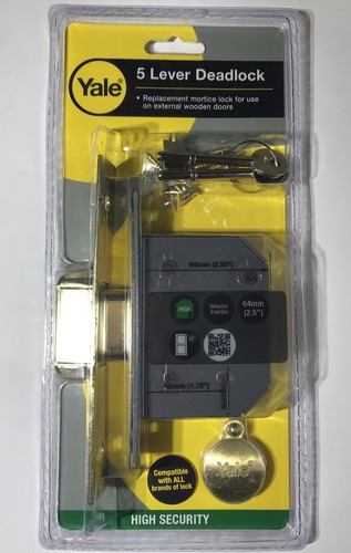 YALE 5 palancas DEADLOCK, 64 mm (2,5"") compatible con todas las marcas de bloqueo. - Imagen 2 de 5