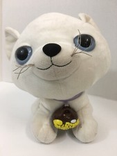 Big Head BLANCO Gatito Gato Peluche Desaires Ojos Azules 10" Juguete de Búsqueda (Sin Figura)