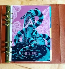 Beetlejuice Monster Inspired Cover Set 4 use w Erin Condren A5Ring Binder~
