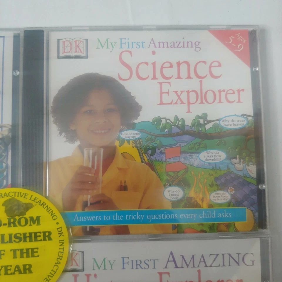 DK Interactive Learning CD-ROM Human Body World Science History 4 Pack NEW - Image 3 of 4