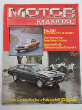 SEPTEMBER 1976 MOTOR MANUAL MAGAZINE / FALCON XC HOLDEN HX