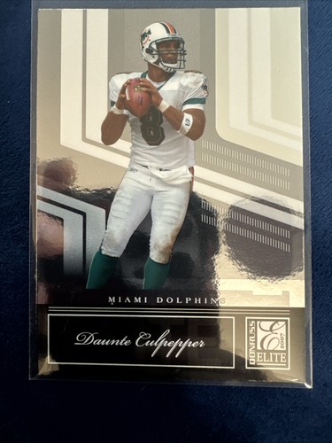 2007 DONRUSS ELITE Daunte Culpepper, Ronnie Brown, Chris Chambers Miami Dolphins - Picture 5 of 10