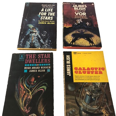 James Blish Sci Fi Paperbacks 1950 60s Lot 4 Books Life for Stars Vor Galactic