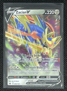Zacian V 095/159 Crown Zenith Sword & Shield Ultra Rare Card NM Pokemon TCG
