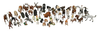 Schleich Konvolut Bauernhof Wald Tierfiguren Haustiere Pferde Hunde Katzen