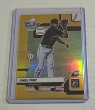 ONEIL CRUZ 2022 Donruss Optic The Rookies #/10 Gold Prizm RC #TR-2 Pirates