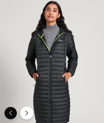 Kathmandu Heli Women s Longline Down New Jacket Size 12 Lighweight