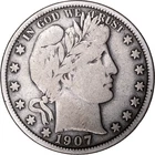 1907 50c Barber Half Dollar ~ VG