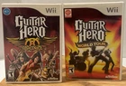2 Guitar Hero Games : Aerosmith & World Tour (Nintendo Wii, 2008) Video Game