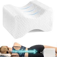 Memory Foam Knee Pillow for Side Sleepers Hip Back Leg Pain Relief Orthopedic