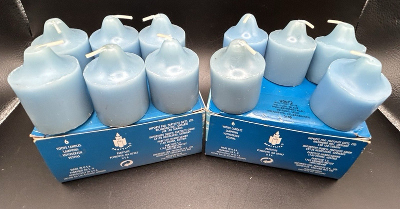 PARTYLITE - VTG - 11 Solitude Votive Candles - New in Box - Grandma's Attic Find