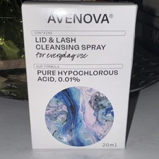 Avenova Eyelid and Eyelash Cleanser Spray Gentle Everyday Hypochloro..20ml New