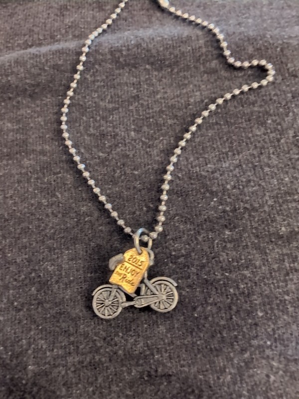 Vintage Bicycle Charm Necklace