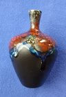Vintage MCM 60's Royal Haeger Vase shape 4034 with the rare Peacock lava glaze