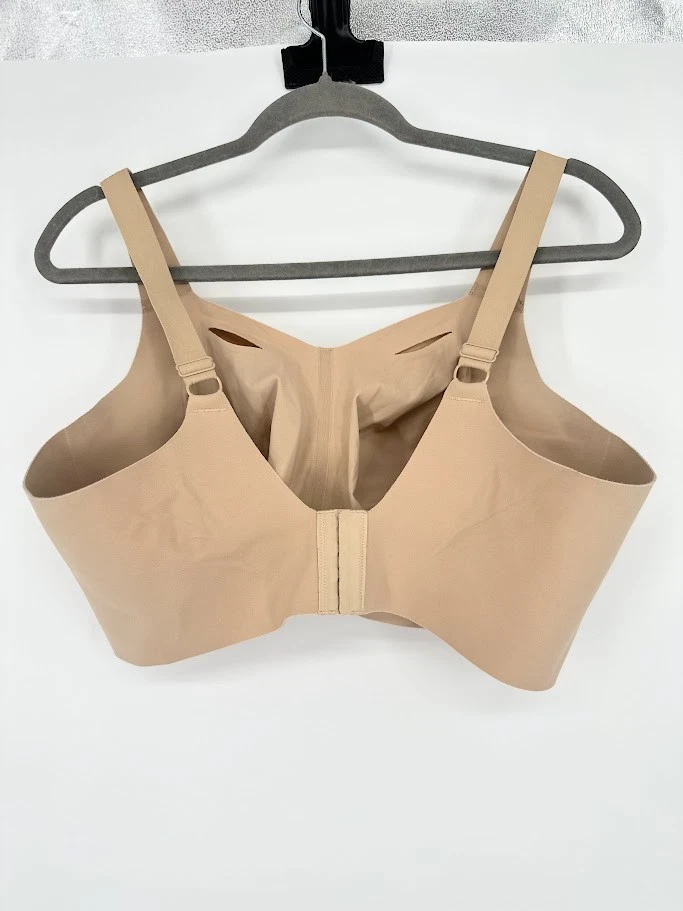Evelyn Bobbie The Beyond Bra 2XL Tan Stretch Comfort Back Closure Wireless Pad - Image 2 of 4