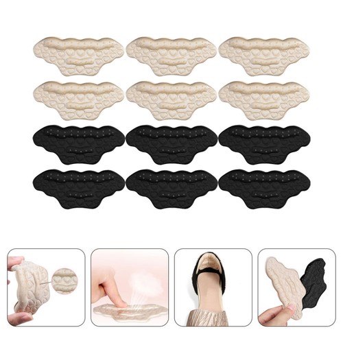6 Pairs Anti-slip Heel Post 's Pads for Shoes High-heeled Stickers - Picture 4 of 12