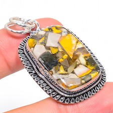 Copper Bumble Bee Gemstone 925 Sterling Silver Gift Jewelry Pendant 1.97