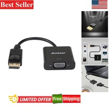 DisplayPort to VGA Adapter - 1080P Video for Projectors and Monitors