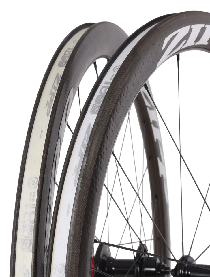 Zipp 303 Firecrest Carbon Clincher Road Wheelset Shimano 11 Sp 700c Rim Brake QR - Image 3 of 4