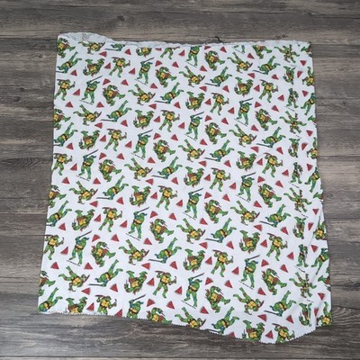 Vintage 1991 Mirage Studios Teenage Mutant Ninja Turtles RARE Fabric Retro TMNT 