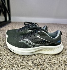 Saucony Ride 17 Women  s Size 9 Black Running Shoes Sneakers S10924-100 Athletic