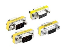 LuoQiuFa 4 pcs VGA SVGA HD15 Male-to-Male/Female to Female Mini Gender...