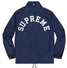 Supreme Champion Half Zip Pullover Jacket Navy Size Large SS17
