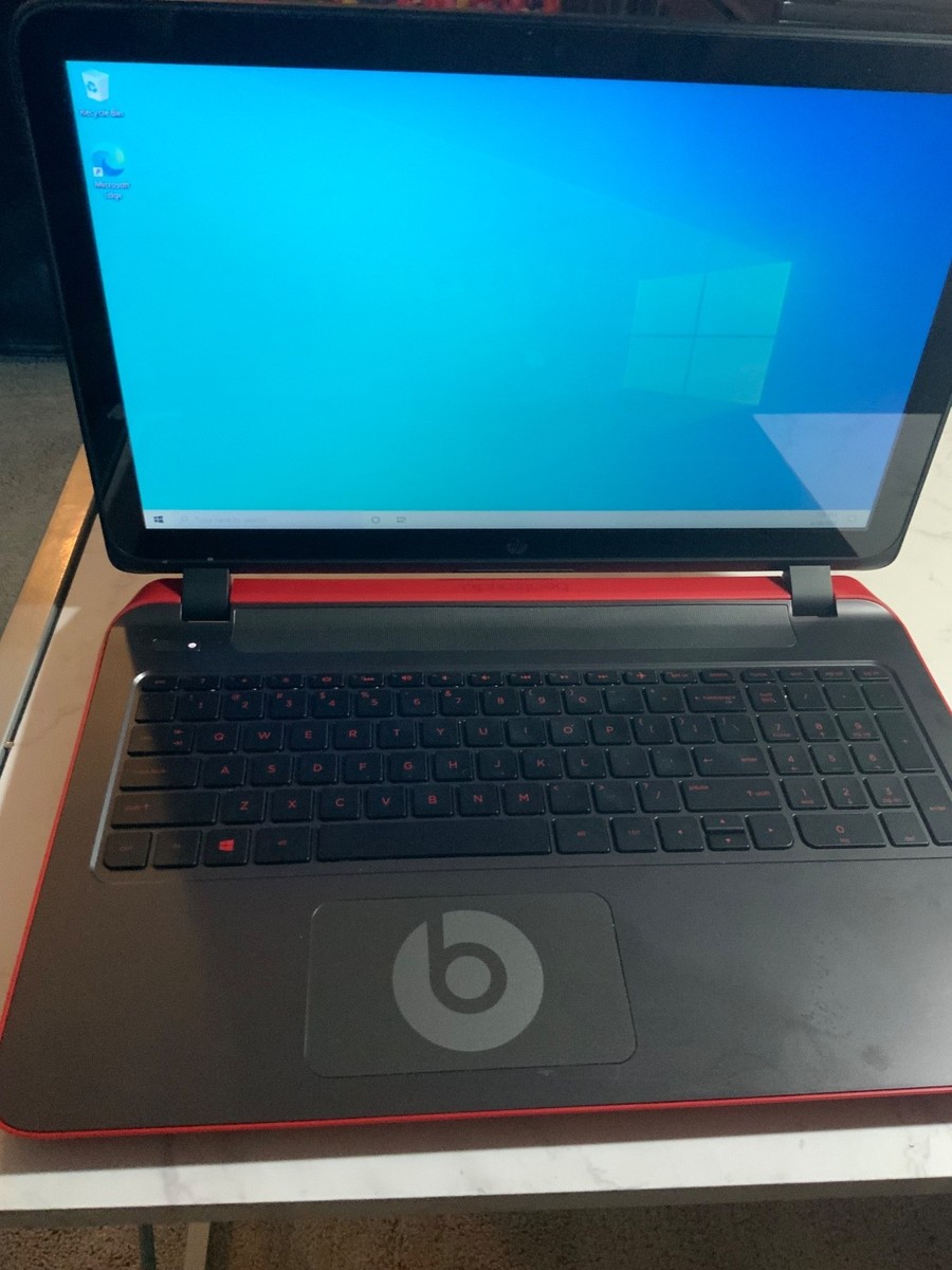 HP Pavilion Laptop – Red | AMD A8 / 8GB RAM | Windows 10 | Beats