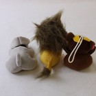 Lot of 3 Small Plush Toys Unbranded Cow and Dog and TY Louie the Lion — photo 2