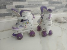 Derby Girl Purple 2in1 Inline Quad Roller Skates Adjustable Kids 3-6