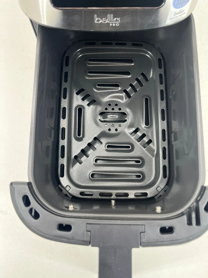 bella PRO - 4 qt. Freidora de aire delgada con pantalla táctil - Acero inoxidable Foto 3 de 4