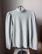 Madewell Mockneck Puff Sleeve Sweater Womens ...